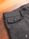 Wool Twill Cargo Pants in Grey