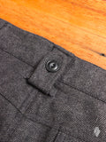 Wool Twill Cargo Pants in Grey