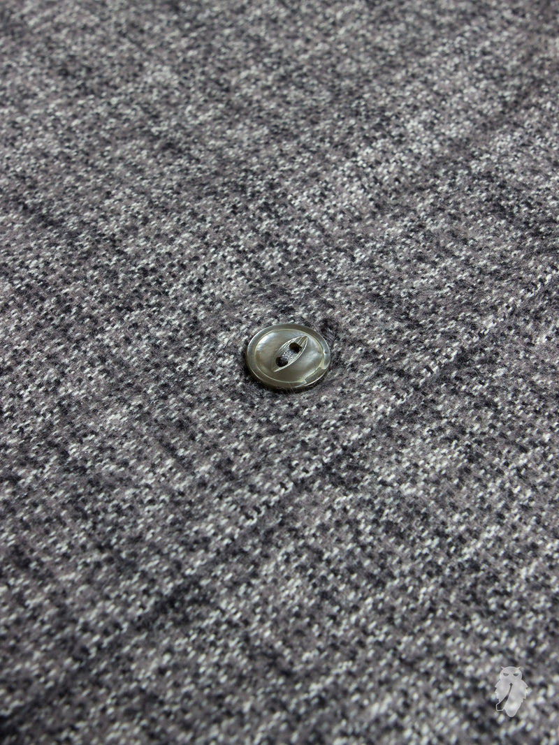 Static Slub Brushed Flannel in Charcoal