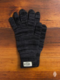 Melange Wool Gloves in Black