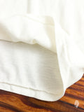 Tube Knit Long Sleeve Henley in White