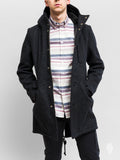 Wool Fishtail Parka in Charcoal