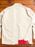 Haori Western Denim Shirt in White