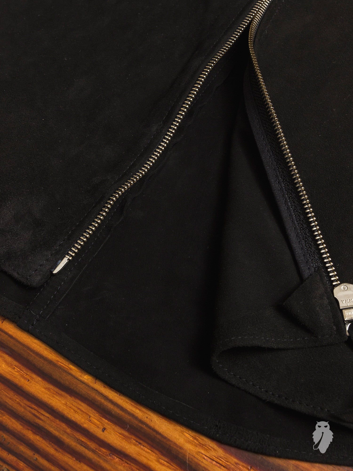 Suede Zip Shirt in Black – Blue Owl Workshop
