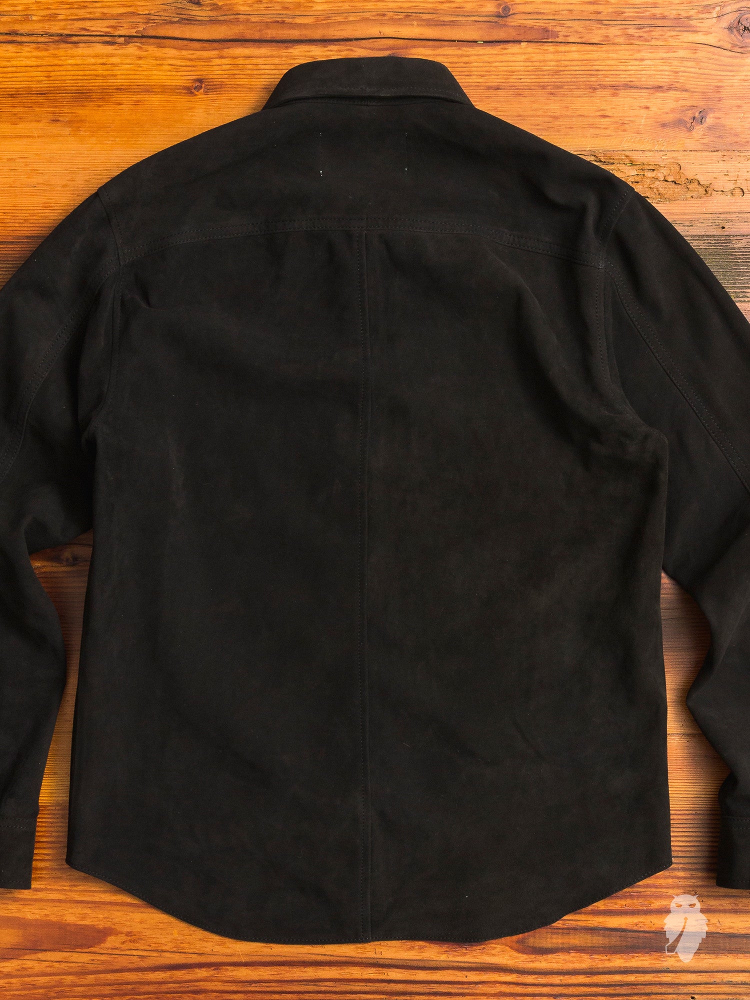 Suede Zip Shirt in Black – Blue Owl Workshop