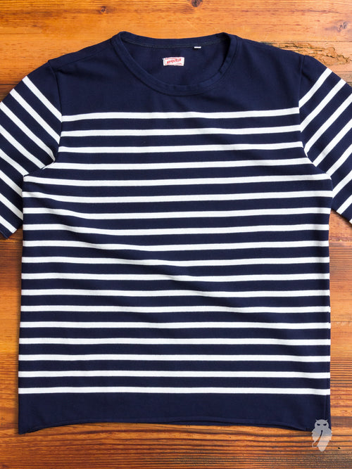 Rachel Loomed T-Shirt in Navy