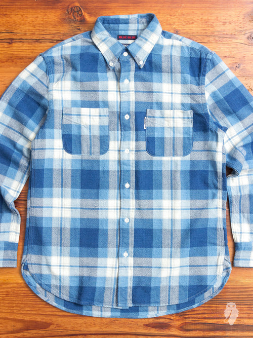 Yarn-Dyed Button Down Shirt in Indigo