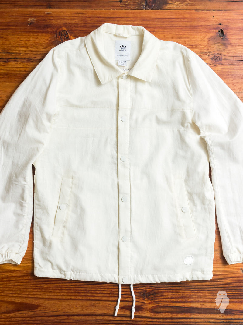 Linen Coaches Jacket in Off White – Blue Owl Workshop