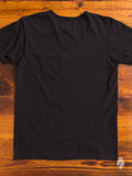 Tube Knit Pocket T-Shirt in Black