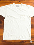 Tube Knit Pocket T-Shirt in White