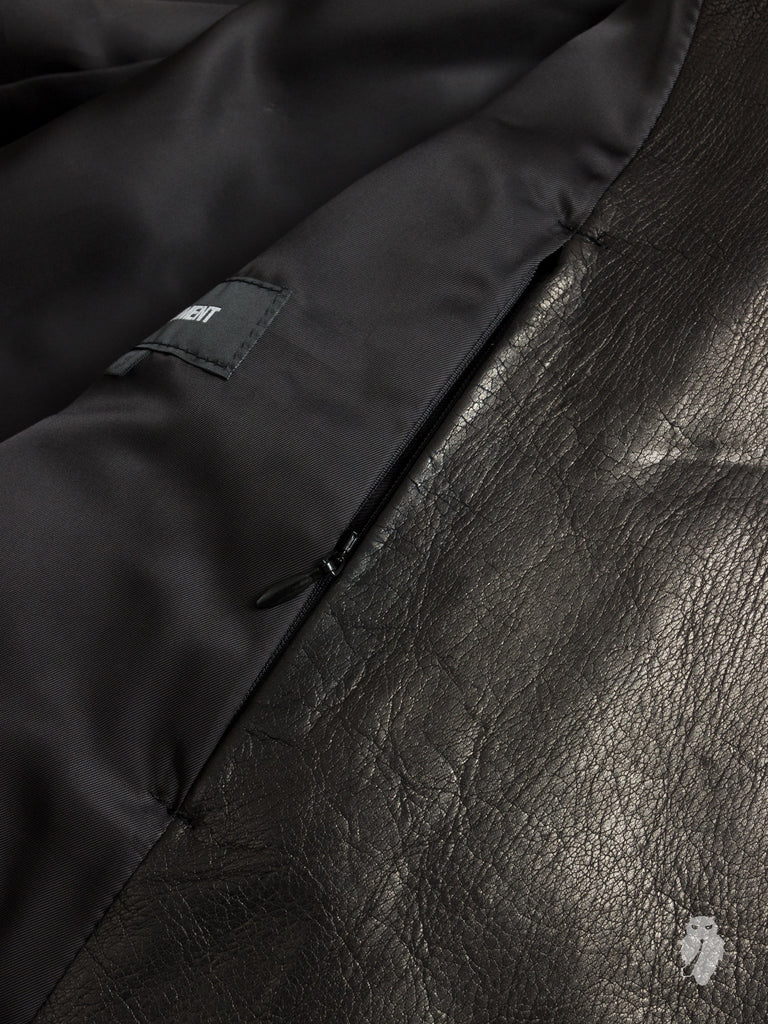 Leather Double Rider Jacket in Black – Blue Owl Workshop