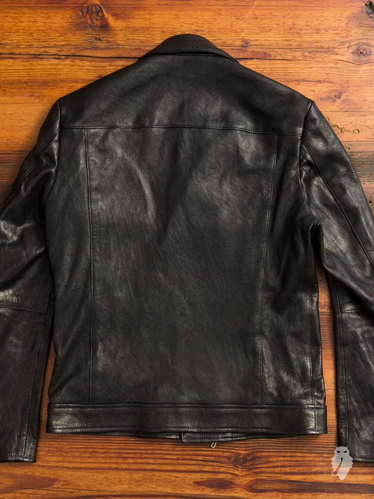 Leather Double Rider Jacket in Black – Blue Owl Workshop