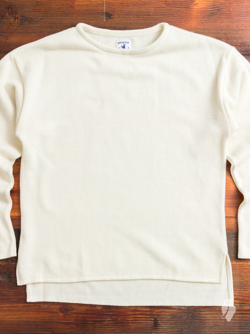 "Mariniere" Lambswool Sweater in Off White