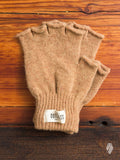 Fingerless Wool Gloves in Camel