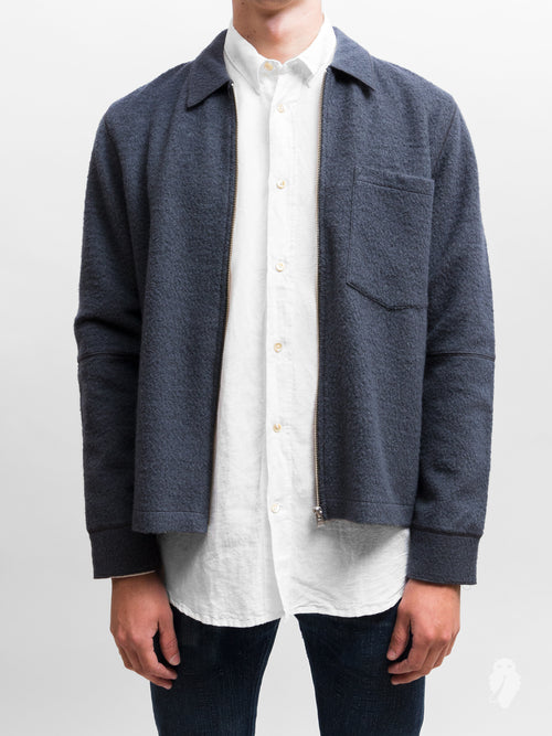 Raw Edge Blouson in Graphite