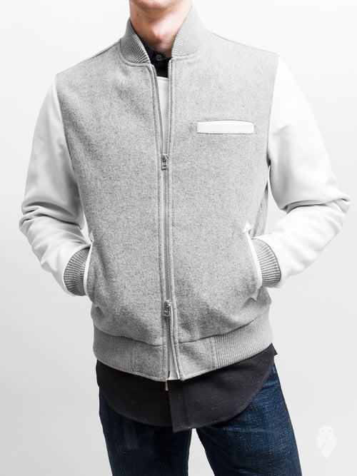 Bomber Jacket in Grey