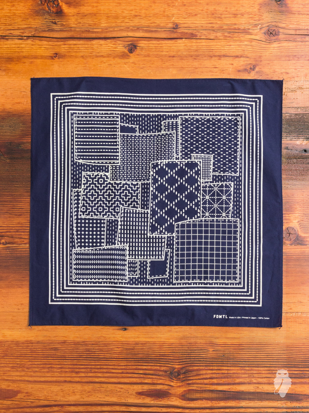 Patchwork Navi Patchwork Bandana in Navy – Blue Owl Workshop