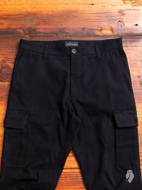 Expedition Pants in Black Brushed Twill