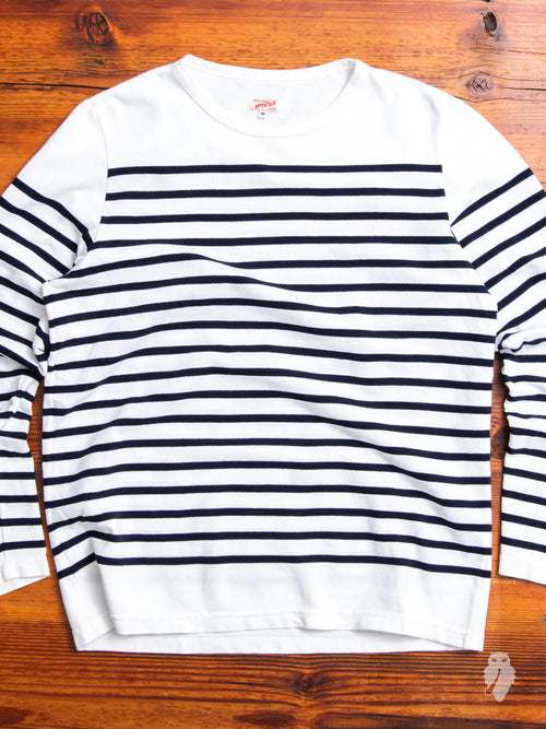 Rachel Loomed Long Sleeve T-Shirt in White