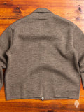 "Roscoff" Shawl Zip Sweater in Beige