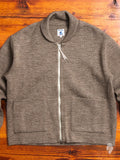 "Roscoff" Shawl Zip Sweater in Beige