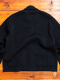 "Roscoff" Shawl Zip Sweater in Navy