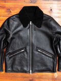 Shearling Flight Jacket in Black
