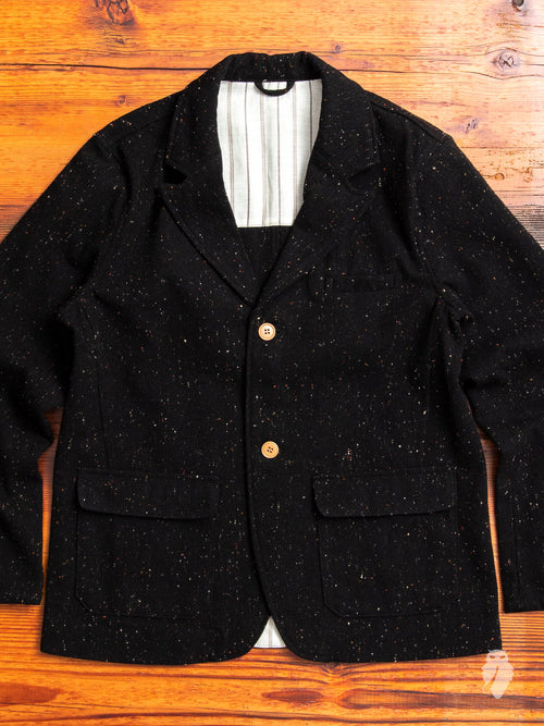 Planet Wool Blazer in Black