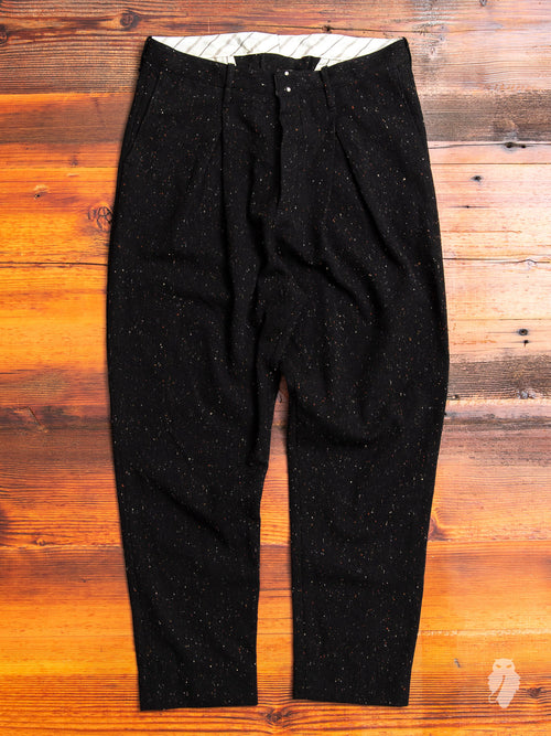Planet Wool Trousers in Black