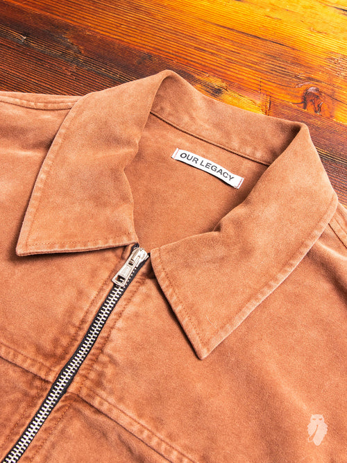 Drip Yoke Blouson in Pink Bleach Vintage Moleskin