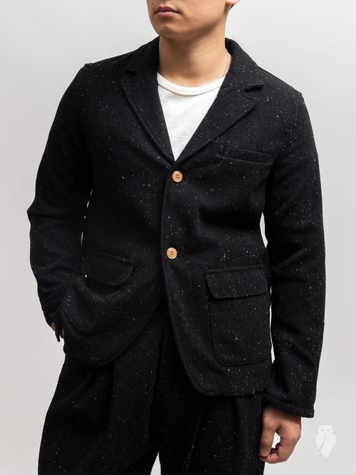 Planet Wool Blazer in Black