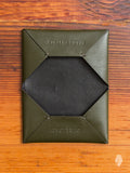 "Chorus" Leather Cardholder in Military Green