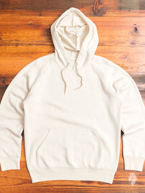 Single Pullover Hoodie in Eggshell