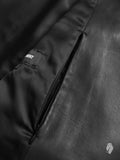 Lamb Leather Double Rider Jacket in Black