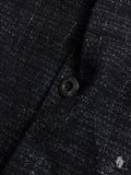 Washi Tweed Mac Coat in Black