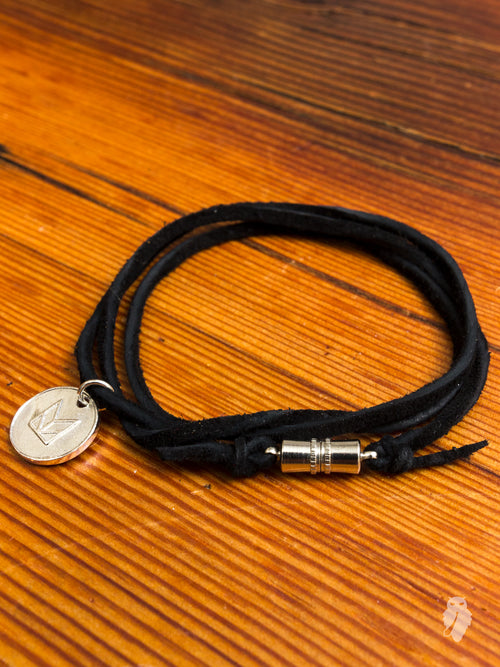 Suede Multi Wrap Bracelet in Black