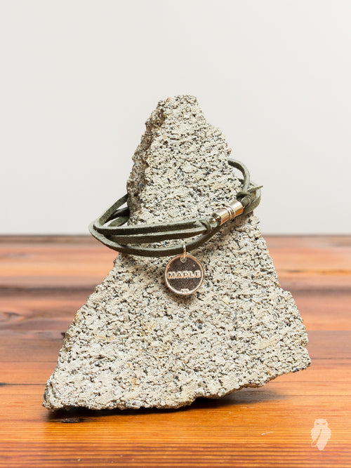 Suede Multi Wrap Bracelet in Olive