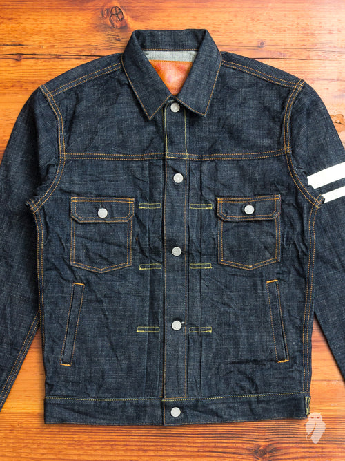 BOM012 "Momotaro x Blue Owl" 15.7oz Selvedge Denim Jacket