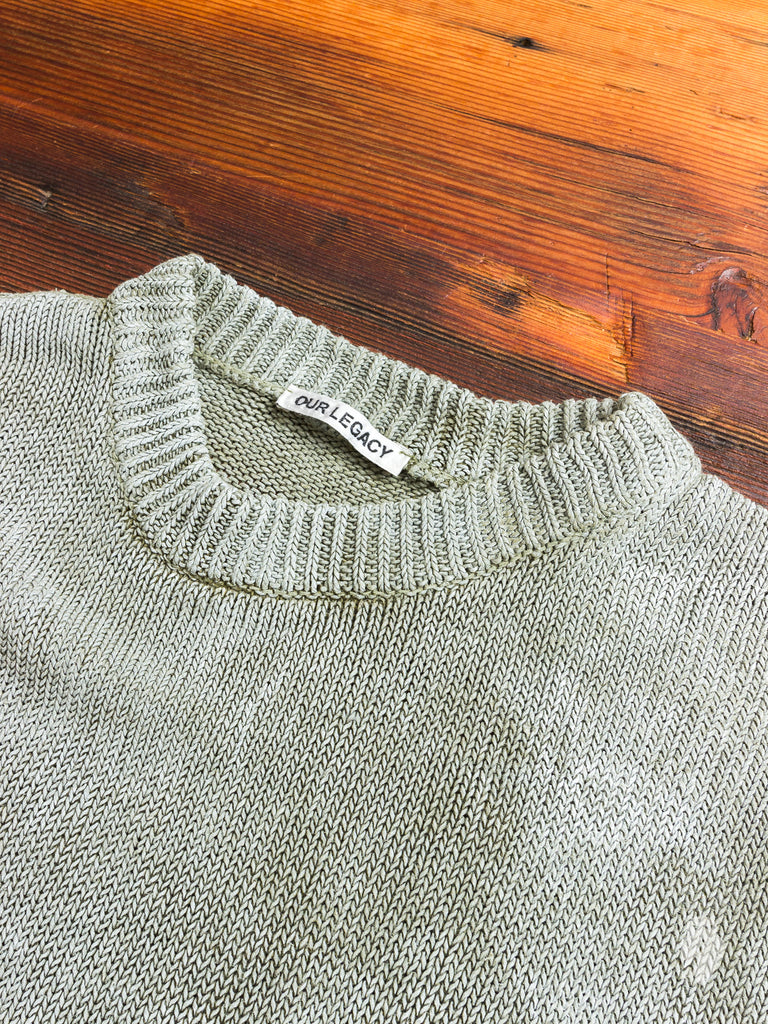 Waxed Sweater in Military Linen – Blue Owl Workshop