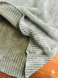 Waxed Sweater in Military Linen