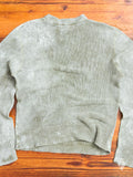 Waxed Sweater in Military Linen