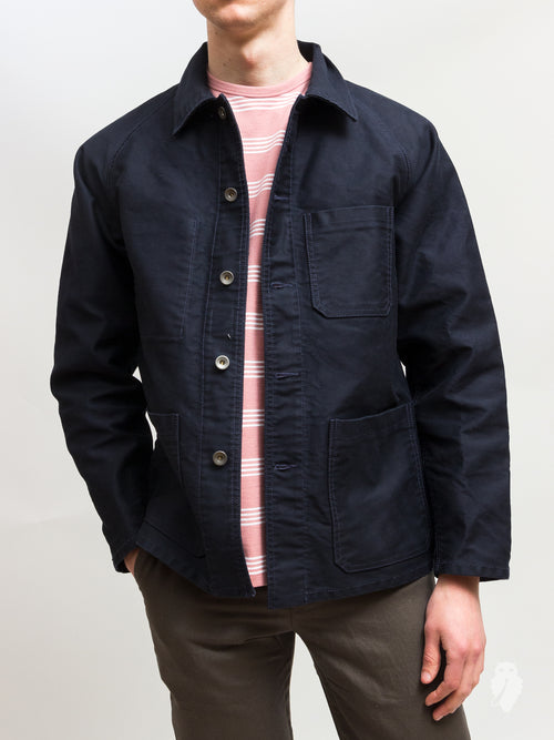 "Raglan" Work Jacket in Navy
