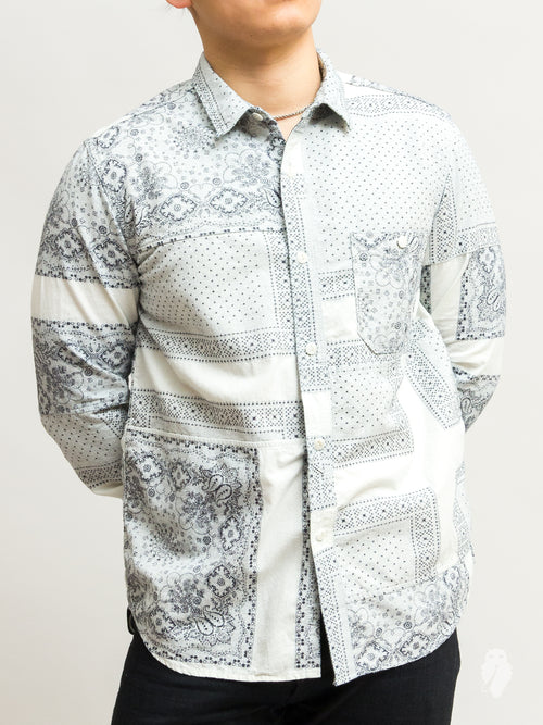 Bandana Ranru Button Down Shirt in White