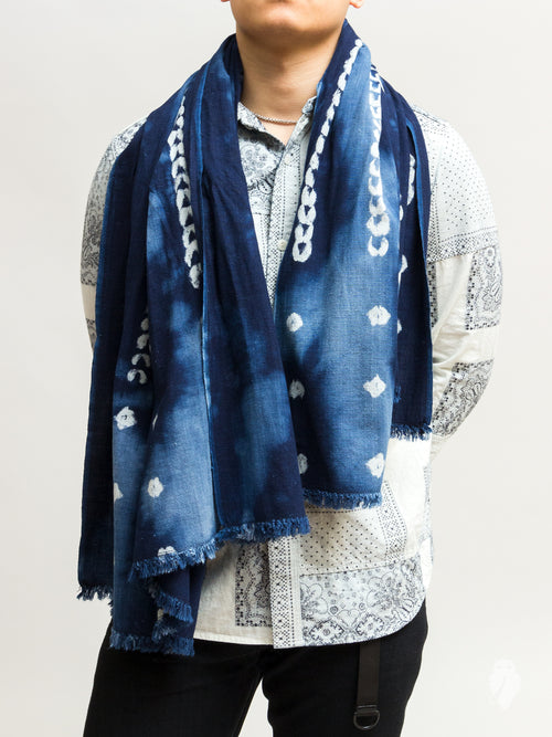 Hoof Crafts Stole in Indigo