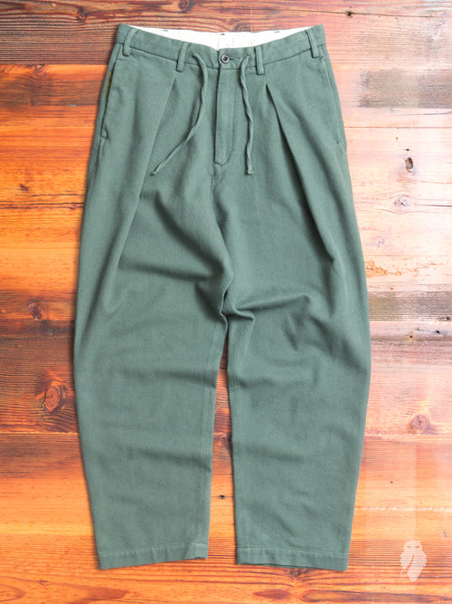 Sashiko Hakama Pants in Green