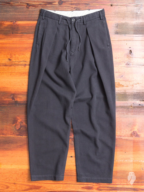 Sashiko Hakama Pants in Matte Black