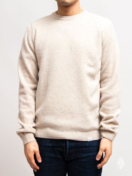 Sigfred Lambswool Sweater in Ecru