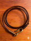 Leather Triple Wrap Bracelet in Distressed Brown