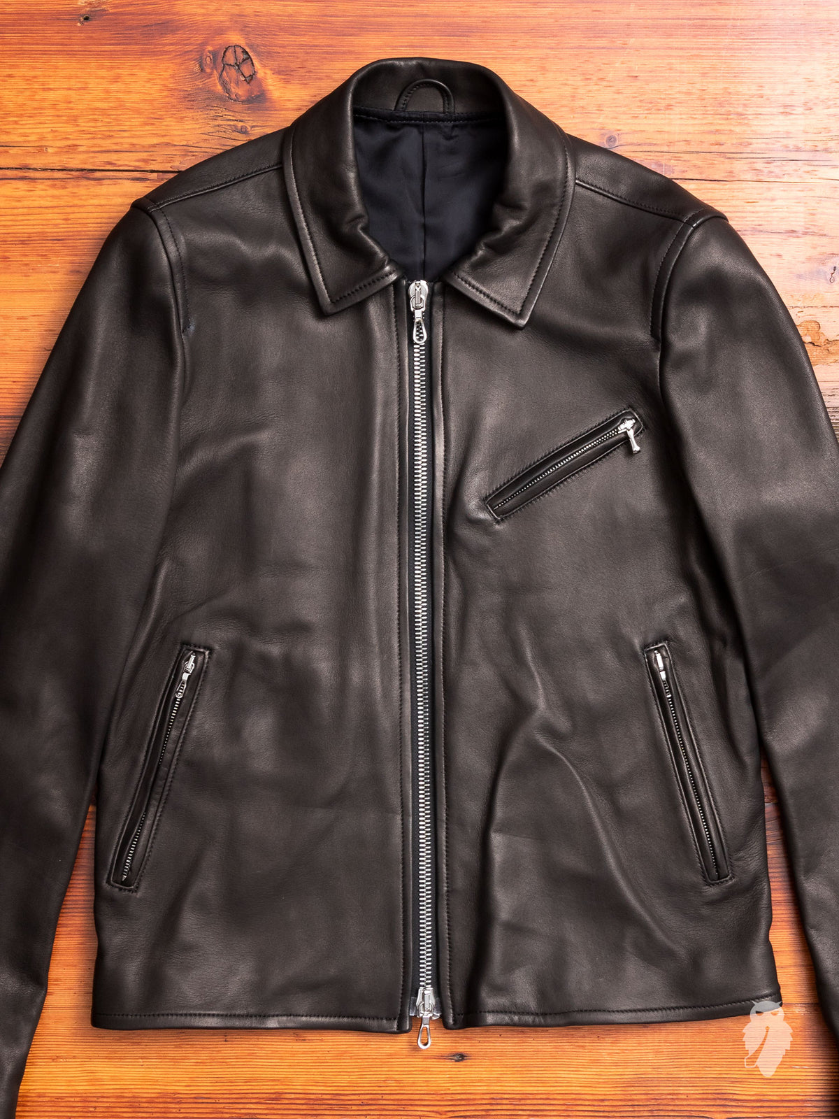 Lamb Leather Rider's Jacket in Black – Blue Owl Workshop