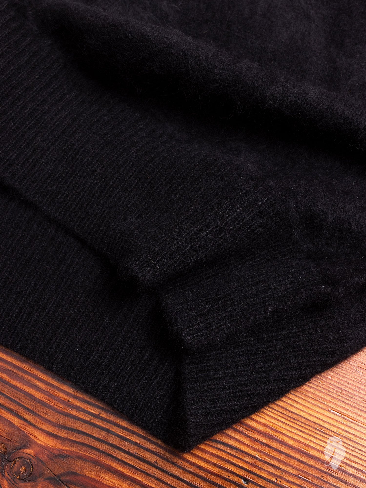 RACOON WOOL AIRY FUR KNIT  ブラック Black Raccoon Fur Coat - 100% Real Fur - Haute Acorn